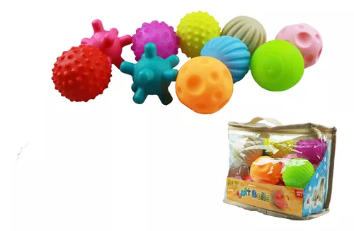  ROHSCE Bolas sensoriales para bebé, juguetes sensoriales para  bebés de 6 a 12 meses para niños pequeños de 1 a 3 años, juegos de regalo  de bolas suaves con textura de