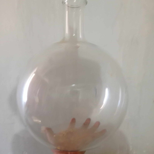 12l Matraz Bola Vidrio Pyrex Quimica Reacciones Soluciones