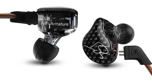 Auriculares in-ear KZ ZST with mic black