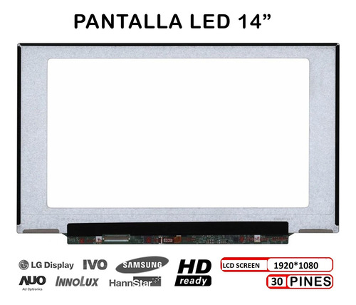 Pantalla Compatible Lenovo Ideapad 530s 81eu002msp 30 Pines