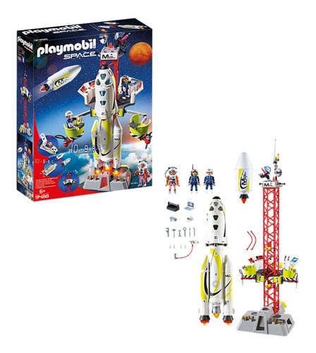 Playmobil 9488 Space Cohete Con Plataforma De Lanzamiento