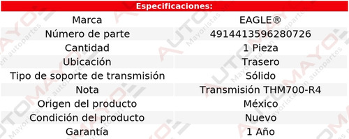 Tacón Transmisión Tras C3500hd 8 Cil 7.4l 1982-1991