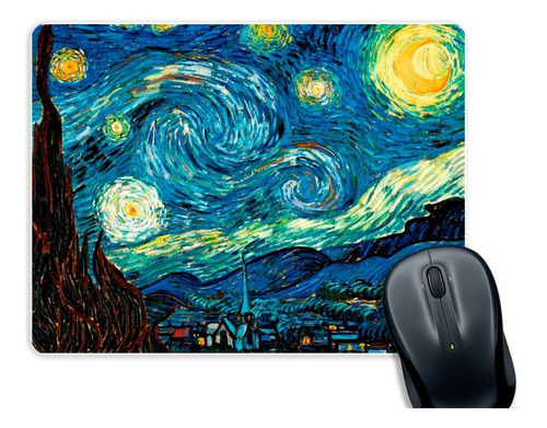 Mouse Pad La Noche Estrellada - Vincent Van Gogh