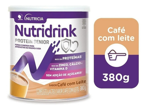 Nutridrink Protein Senior Café Com Leite 380g