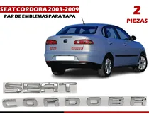 Comprar Par De Emblemas Para Cajuela Seat Cordoba 2003-2009