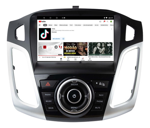 Multimidia Ford Focus Android 14 Carplay 2/32gb Wifi 9p 2cam