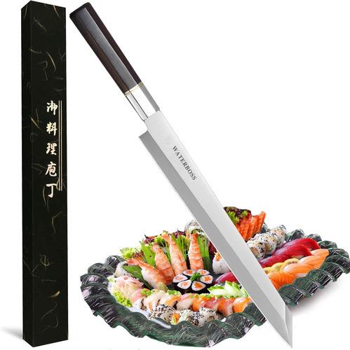 Waterboss,japanese Yanagi Kiritsuke Sushi Sashimi Chef Kn...