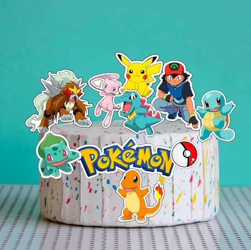 Topo de Bolo Pokemon - Fazendo a Nossa Festa