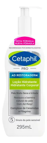 Loção Hidratante Corporal e Facial Pele com Tendência Atópica Pro Ad Restoraderm 295ml Cetaphil
