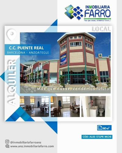 Imagen 1 de 4 de En Alquiler Local Comercial Ubicado En El Centro Comercial Puente Real Al03-571pr-mchi