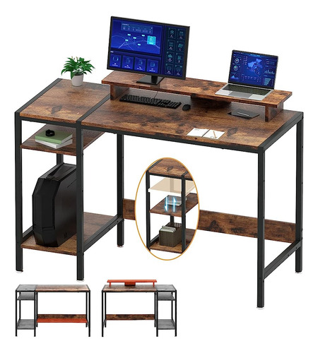 Minosys Gaming / Computer Desk - 47 Home Office Small Des