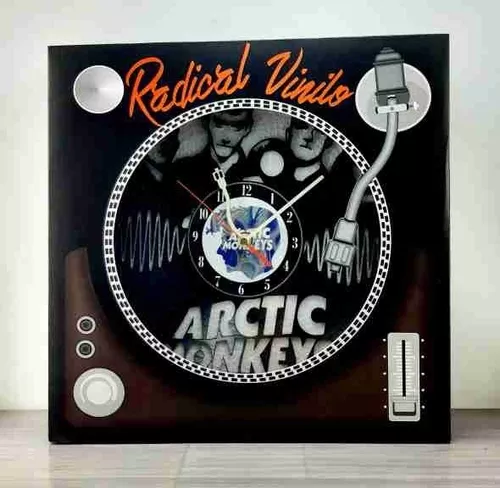Reloj de pared de discos de vinilo banda de Rock de Arctic Monkeys música  decoración Ideas de regalo para amigos él su niños niñas diseño de arte del  mundo : : Electrónicos