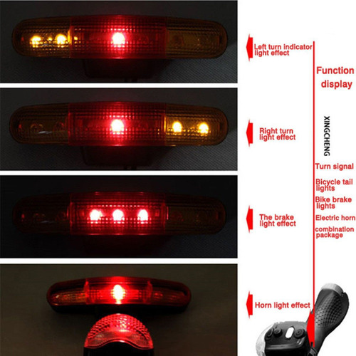 Luz De Freno Direccional Con Señal De Giro En V Led Para Bic