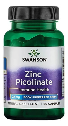 Zinc Picolinato 22mg 60cap Acné - Unidad a $563