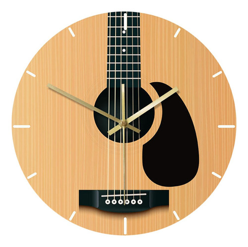 Reloj De Pared De Guitarra Grande, Arte De Pared De, Sin