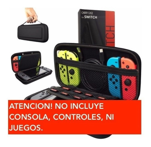 Imagen 2 de 9 de Estuche Bolso Valija Nintendo Switch Accesorios Funda Devoto