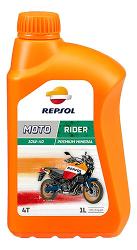 Aceite 10w40 Moto Rider Repsol 4t Cp-1 Mineral Premium 1lt