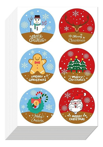 Pegatinas De Navidad Con Diseño De Árbol De Navidad De 2..