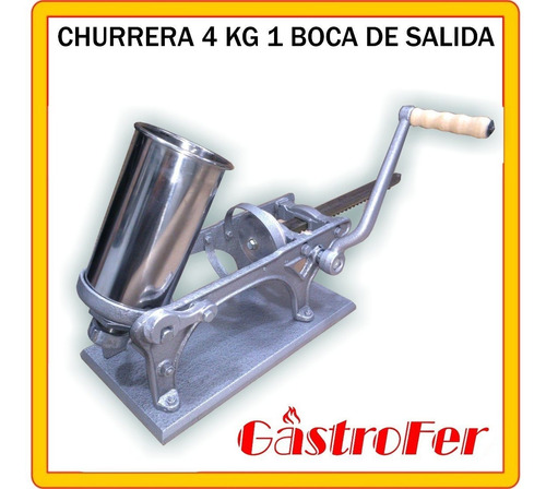 Imagen 2 de 2 de Churrera 4 Kilos 1 Boca Máquina Para Churros Industrial