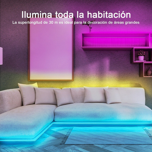 . Tira De Luces Led Bluetooth 30m Rgb Luces Led For Cuarto