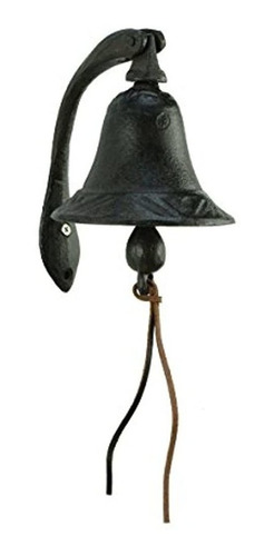 Campana De Hierro Fundido Logan Dinner Bell Con Soporte