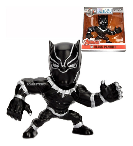 Black Panther Figura Metals 6.5 Cm Die Cast Avengers Jada