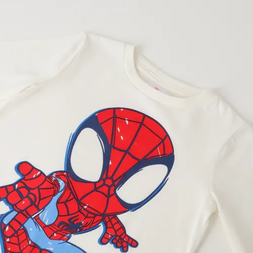 Polera Manga Larga Niño Spidey Go Spidey Beige Marvel