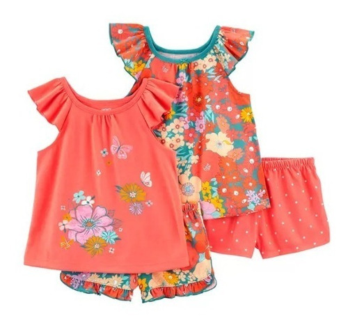 Carter's Pijama 4 Piezas Para Niños Y Niños ,