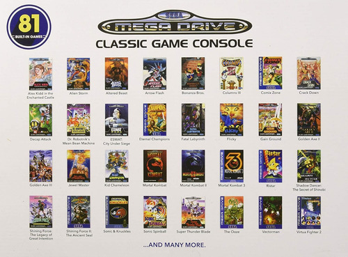 Sega Genesis Classic Game Console Versión 2017 Regalo