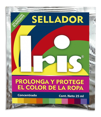 4 Sellador Fijador Protector Color Ropa Prenda Tintura Iris