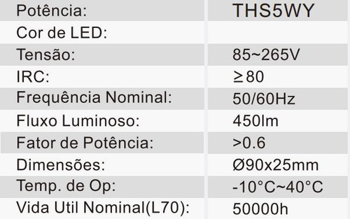 Spot Led Smd 12w Dicroica Embutir Aaatop Redondo Bf