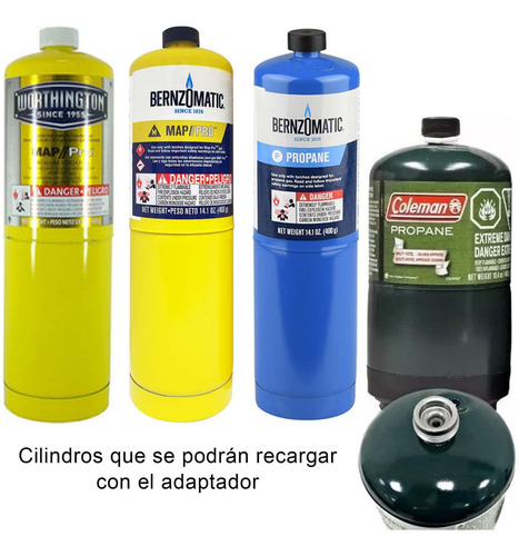Válvula Adaptador Recarga Bombona De Propano Coleman Map Pro