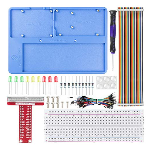 Kit De Placa De Pruebas Sunfounder Raspberry Pi Rab Holder C