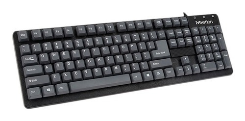 Teclado Con Cable Mt-k202 Español Meetion Negro