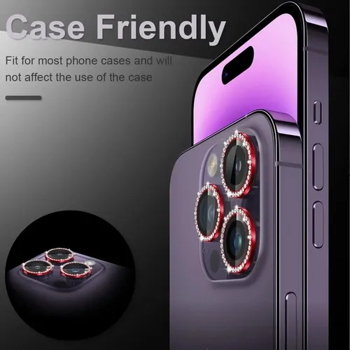 Protector Cámara Vidrio Aro Compatible Con iPhone