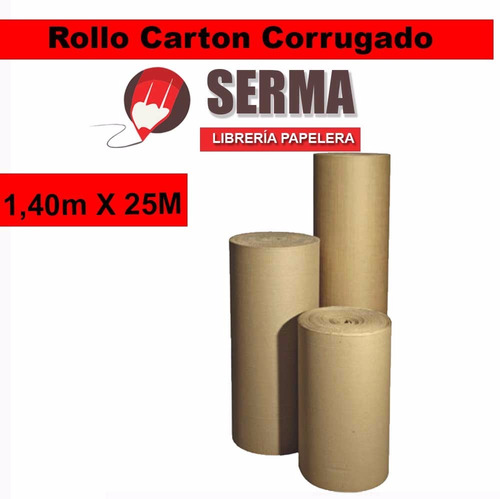 Rollo De Carton Corrugado De 1.4mtsx 25mts Ideal Para Pintar