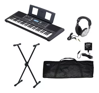 Yamaha Psr E373 Paquete Teclado Funda Base Audifonos 61 Tecl