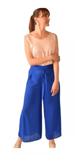 Pantalon Mujer Verano Fibrana Tiro Alto