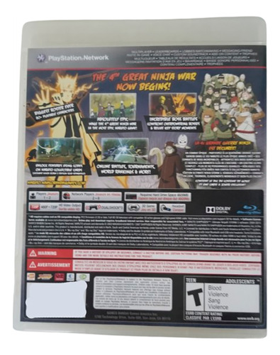 Naruto Shippuden Ultimate Ninja Storm 3 Ps3 Formato Fisico (Usado)