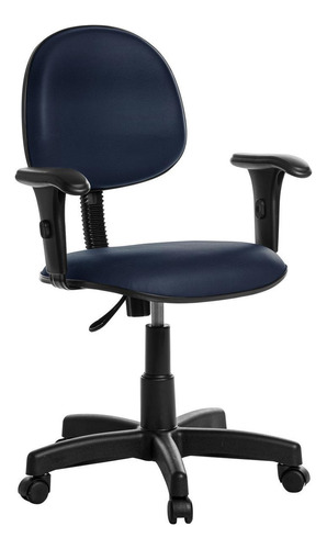 Cadeira De Escritório Executiva Com Braço Azul Escuro Rv