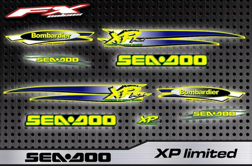 Calcos Opcionales Sea Doo Xp Limited 98-99 Fxcalcos2