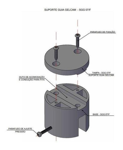 10 Suportes Guia Gelcam Para Raio Modelo Sgg 07/f