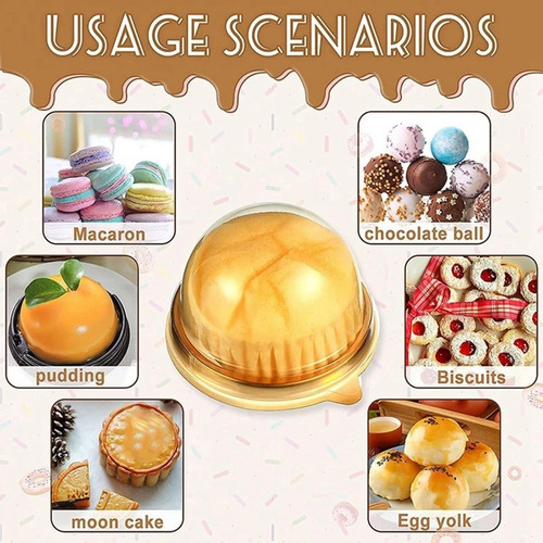 Gtx Mini Cajas De Plástico Transparente Para Cupcakes