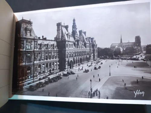 Antiguo Álbum De Fotos Postales Paris (Usado)