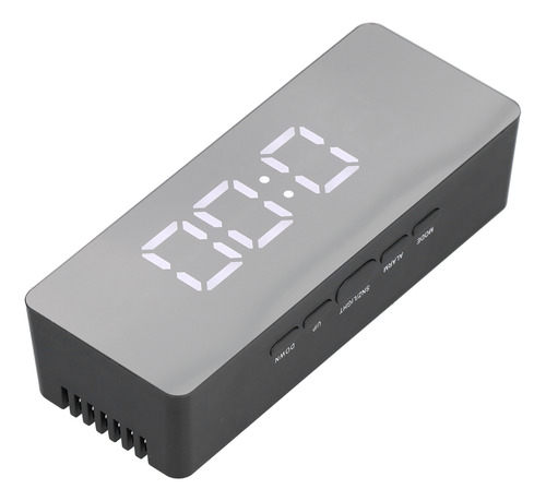 Reloj Despertador Led Con Espejo Rectangular Digital