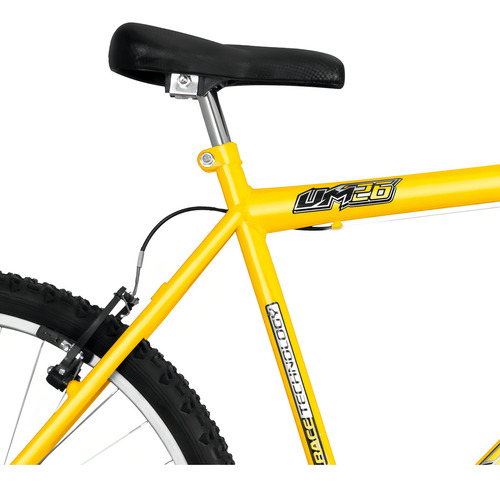 Bicicleta Aro 26 Ultra Bikes Design Ergonômico Pro Tork Cor Amarelo