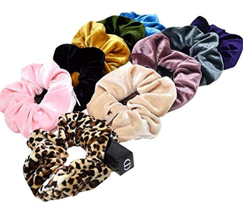 Scrunchie De Terciopelo Premium Con Bolsillo Con Cremallera