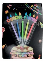 Comprar Velas Cumpleaños Arcoiris Llama De Colores Neon Fiesta Glob