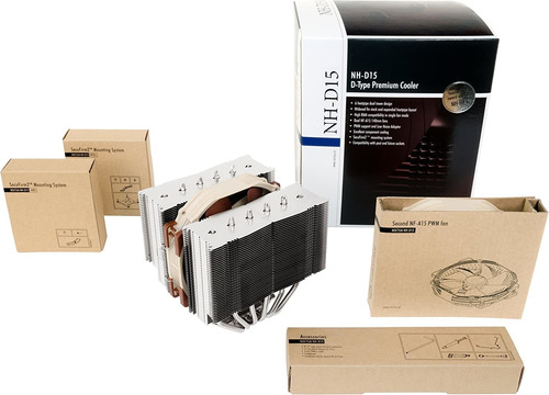 Enfriador De Cpu Noctua Nh-d15, Doble Ventilador, 140 Mm, Pw