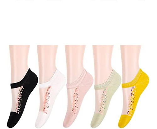 Benefeet Sox - Calcetines Tobilleros De Encaje Transparente